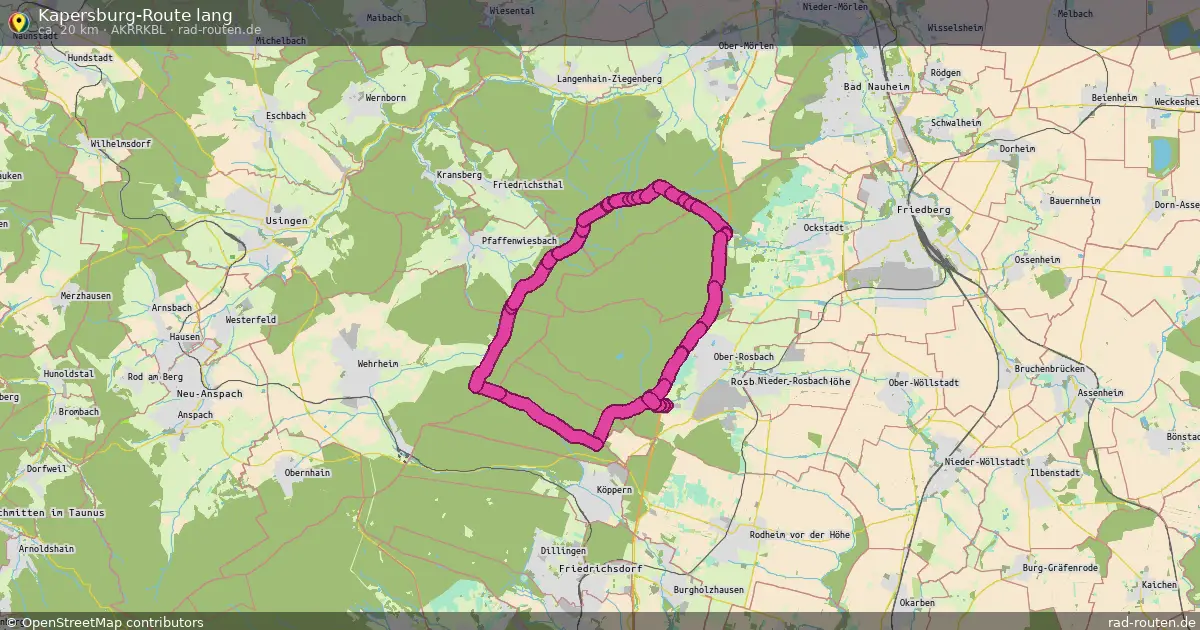Kapersburg-Route lang (akrrKBl) – Fernradroute auf Rad-Routen.de