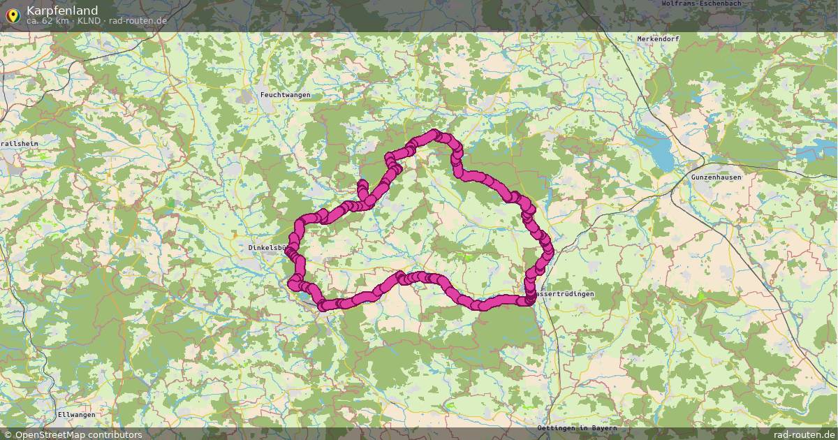 Karpfenland (KLnd) – Fernradroute auf Rad-Routen.de