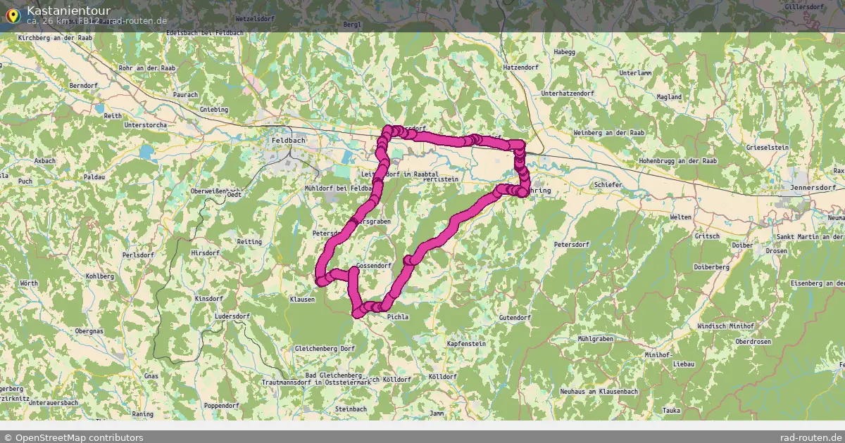 Kastanientour (FB12) – Fernradroute auf Rad-Routen.de