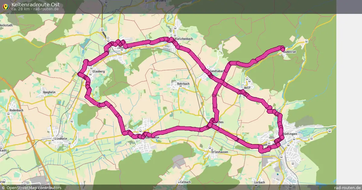 Keltenradroute Ost – Fernradroute auf Rad-Routen.de