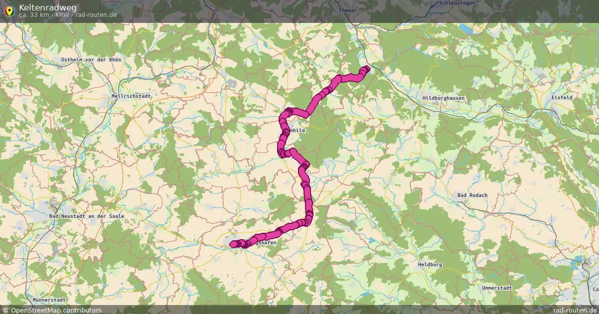 Keltenradweg (KRW) – Fernradroute auf Rad-Routen.de
