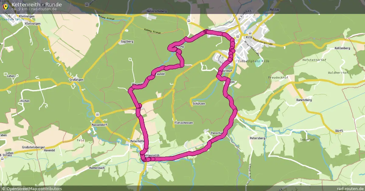 Kettenreith - Runde – Fernradroute auf Rad-Routen.de