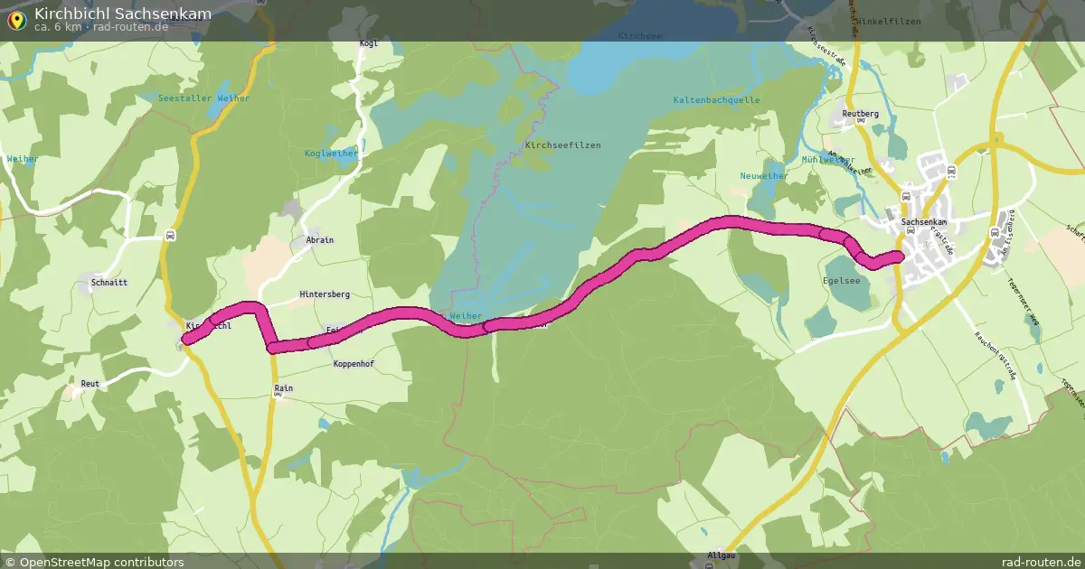 Kirchbichl Sachsenkam – Fernradroute auf Rad-Routen.de