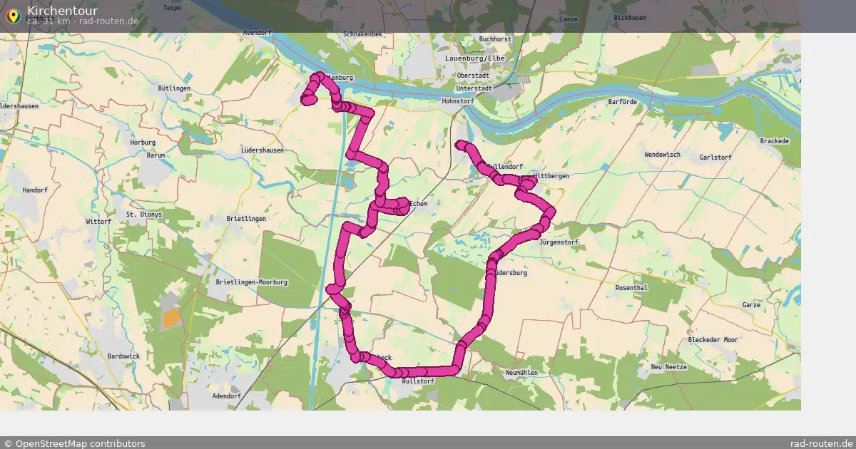 Kirchentour – Fernradroute auf Rad-Routen.de