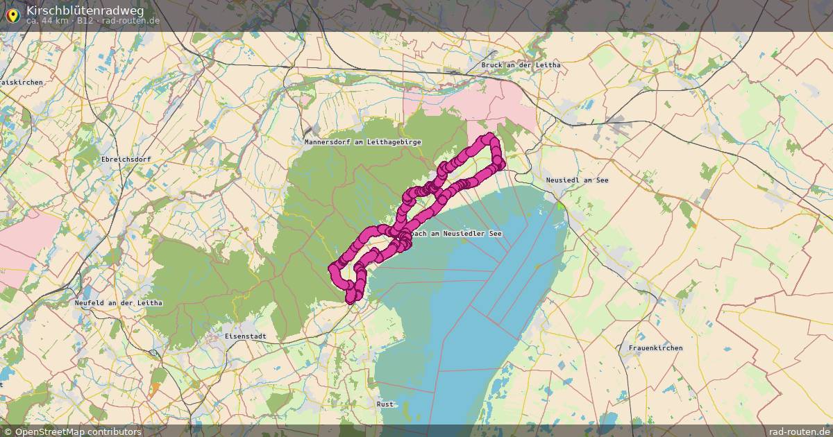 Kirschblütenradweg (B12) – Fernradroute auf Rad-Routen.de