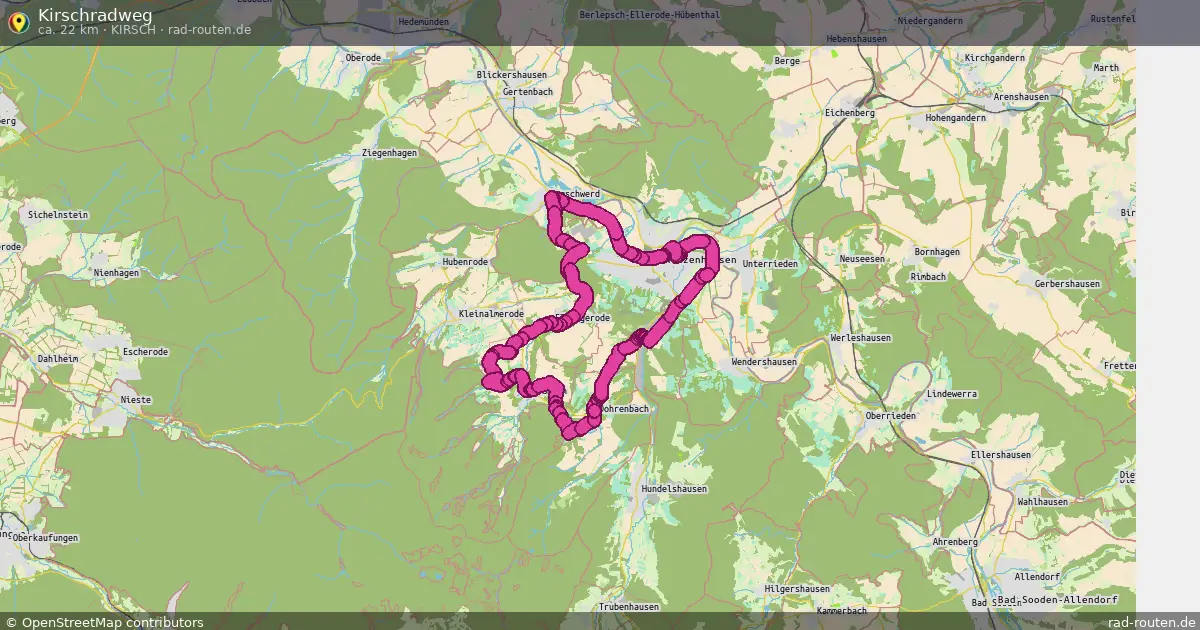 Kirschradweg (Kirsch) – Fernradroute auf Rad-Routen.de