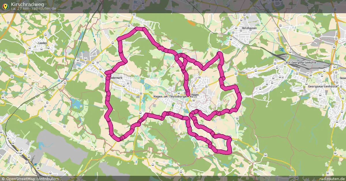Kirschradweg – Fernradroute auf Rad-Routen.de