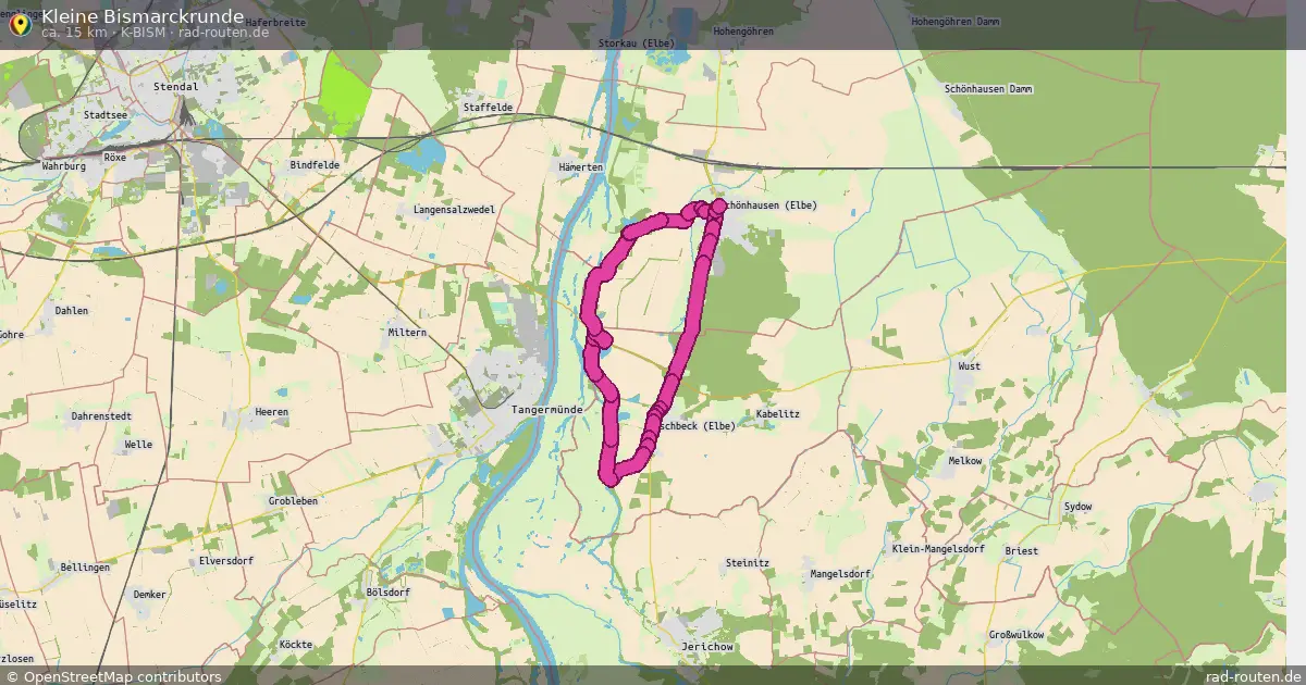 Kleine Bismarckrunde (K-Bism) – Fernradroute auf Rad-Routen.de