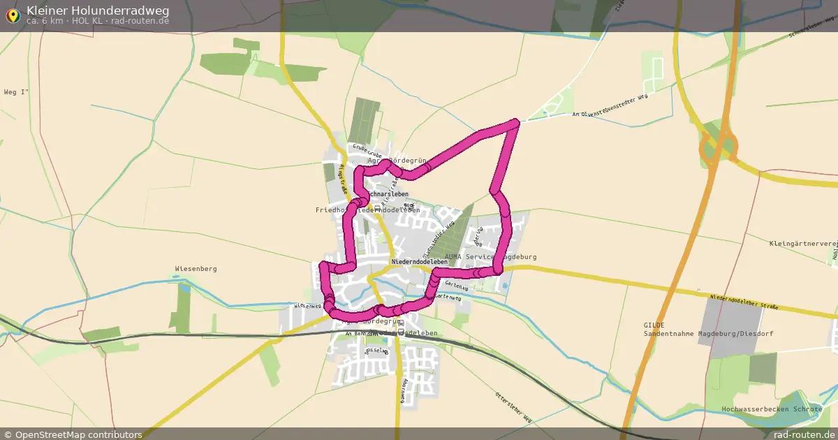 Kleiner Holunderradweg (HOL kl) – Fernradroute auf Rad-Routen.de