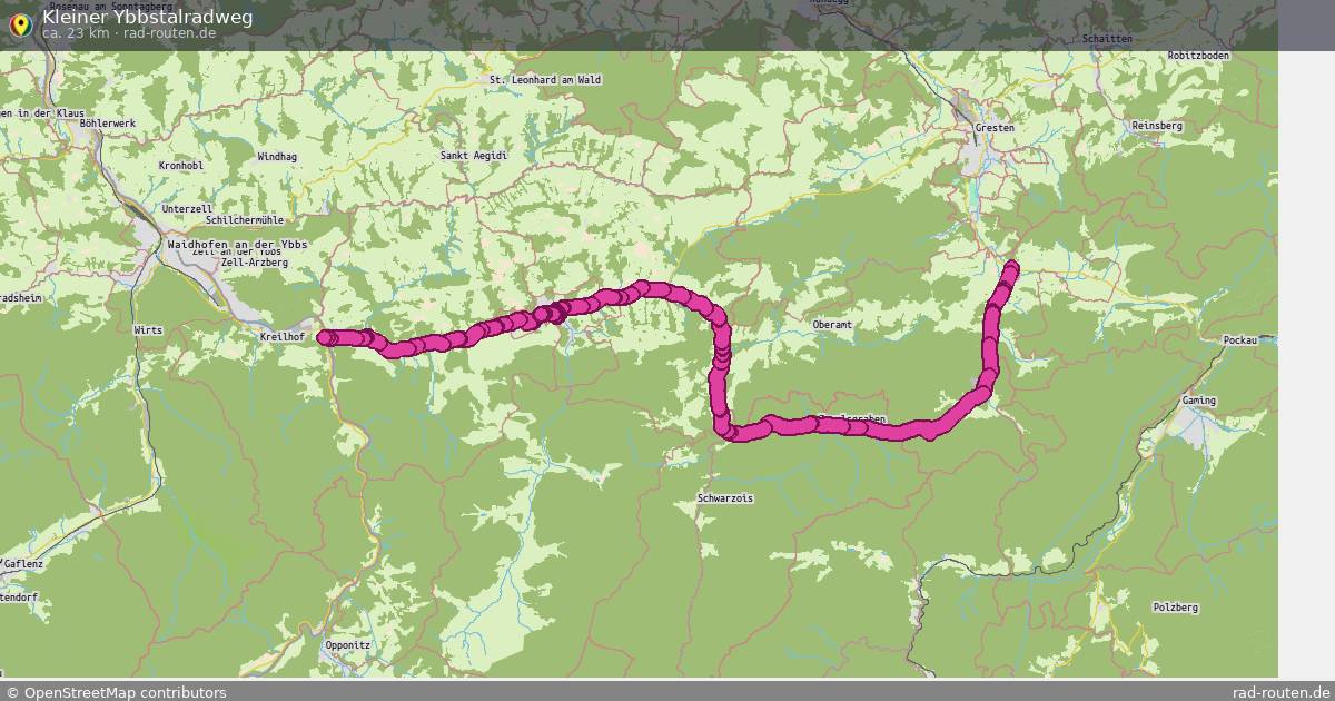 Kleiner Ybbstalradweg – Fernradroute auf Rad-Routen.de