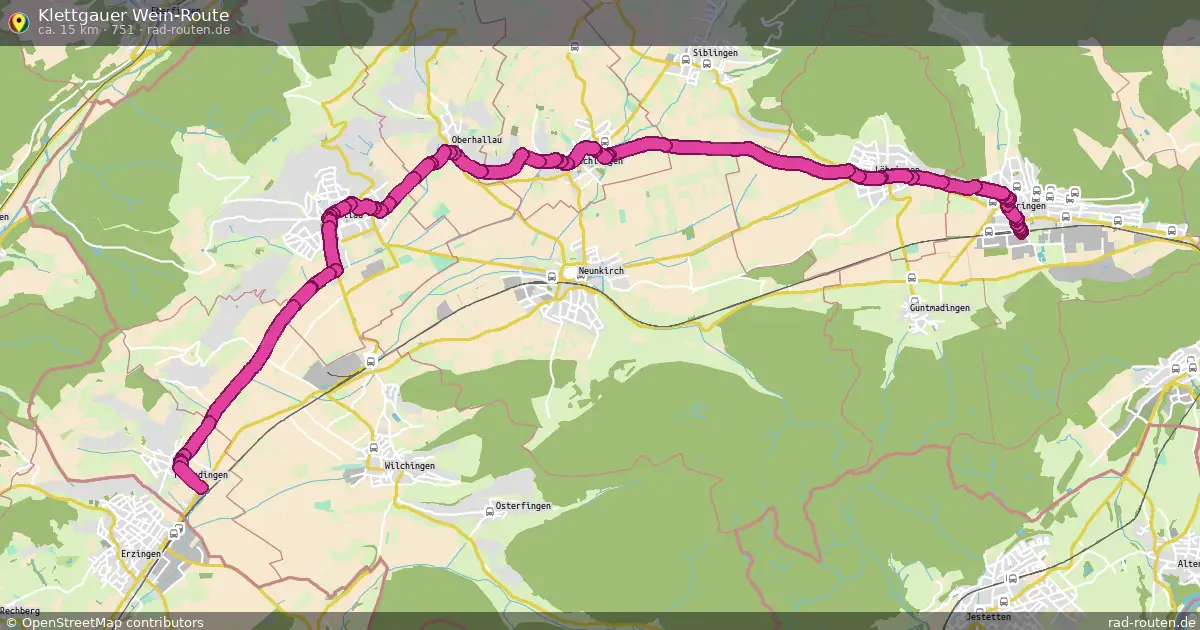 Klettgauer Wein-Route (751) – Fernradroute auf Rad-Routen.de