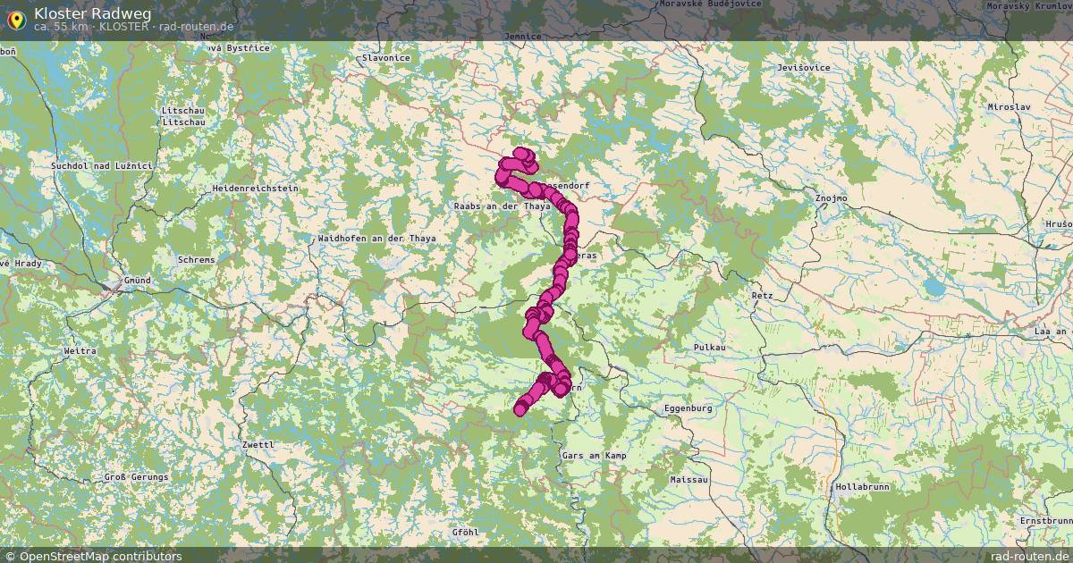 Kloster Radweg (KLOSTER) – Fernradroute auf Rad-Routen.de