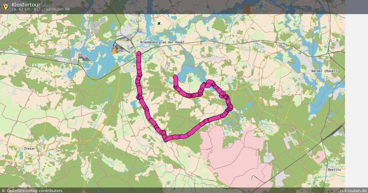 Klostertour (Klt) – Fernradroute auf Rad-Routen.de