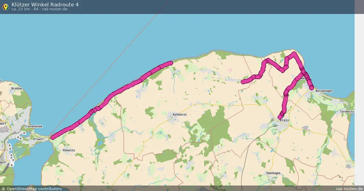 Klützer Winkel Radroute 4 (R4) – Fernradroute auf Rad-Routen.de