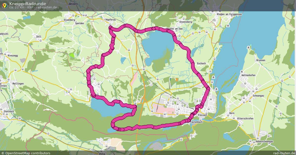 Kneipp-Radrunde (Knp) – Fernradroute auf Rad-Routen.de