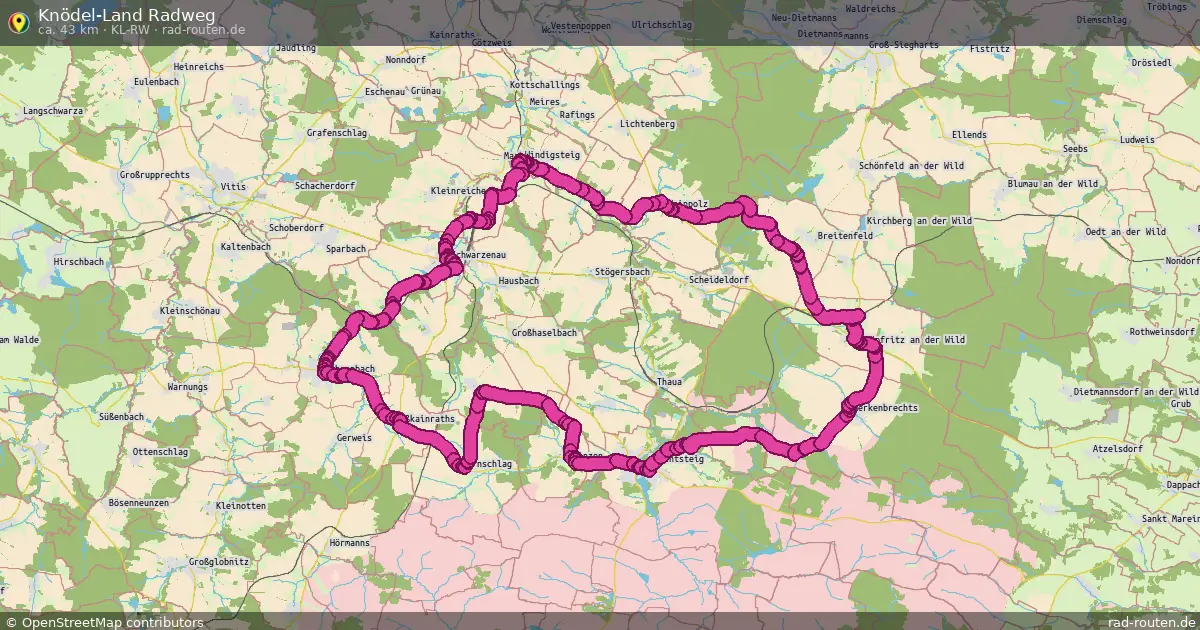 Knödel-Land Radweg (KL-RW) – Fernradroute auf Rad-Routen.de