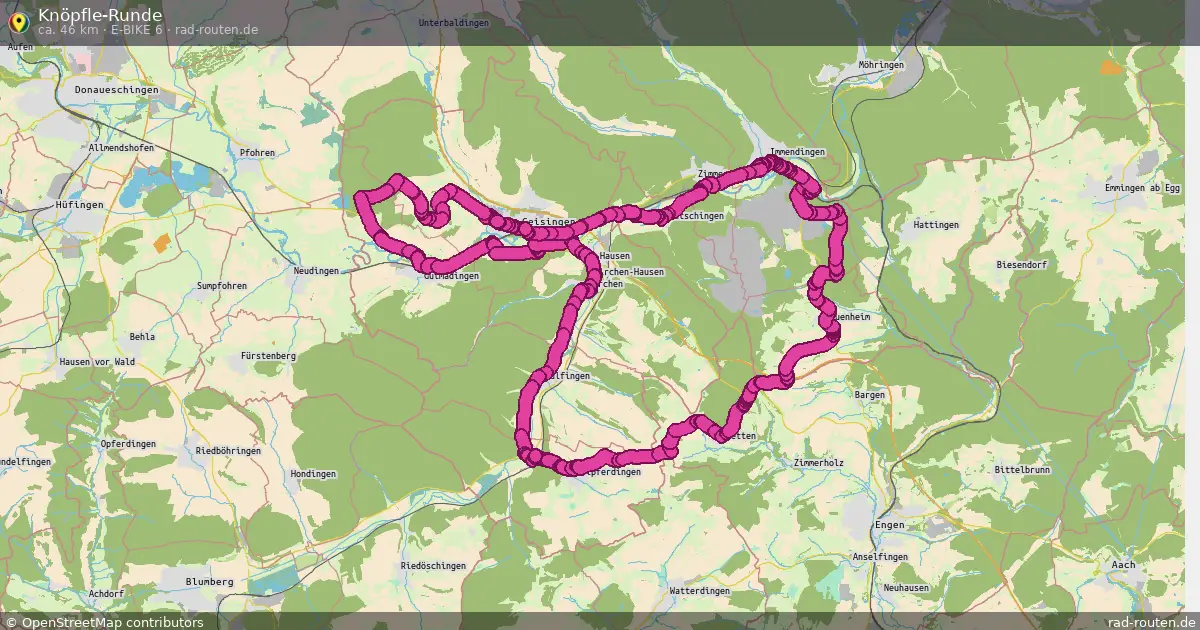 Knöpfle-Runde (E-Bike 6) – Fernradroute auf Rad-Routen.de