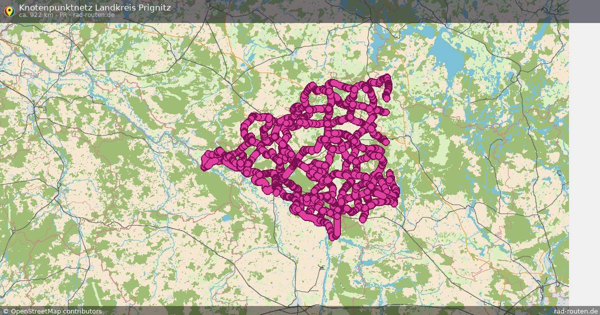Knotenpunktnetz Landkreis Prignitz (PR) – Fernradroute auf Rad-Routen.de