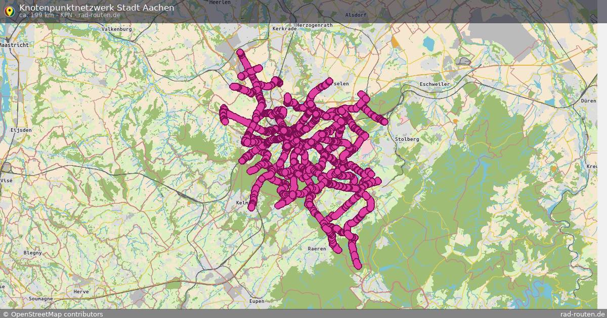 Knotenpunktnetzwerk Stadt Aachen (KPN) – Fernradroute auf Rad-Routen.de