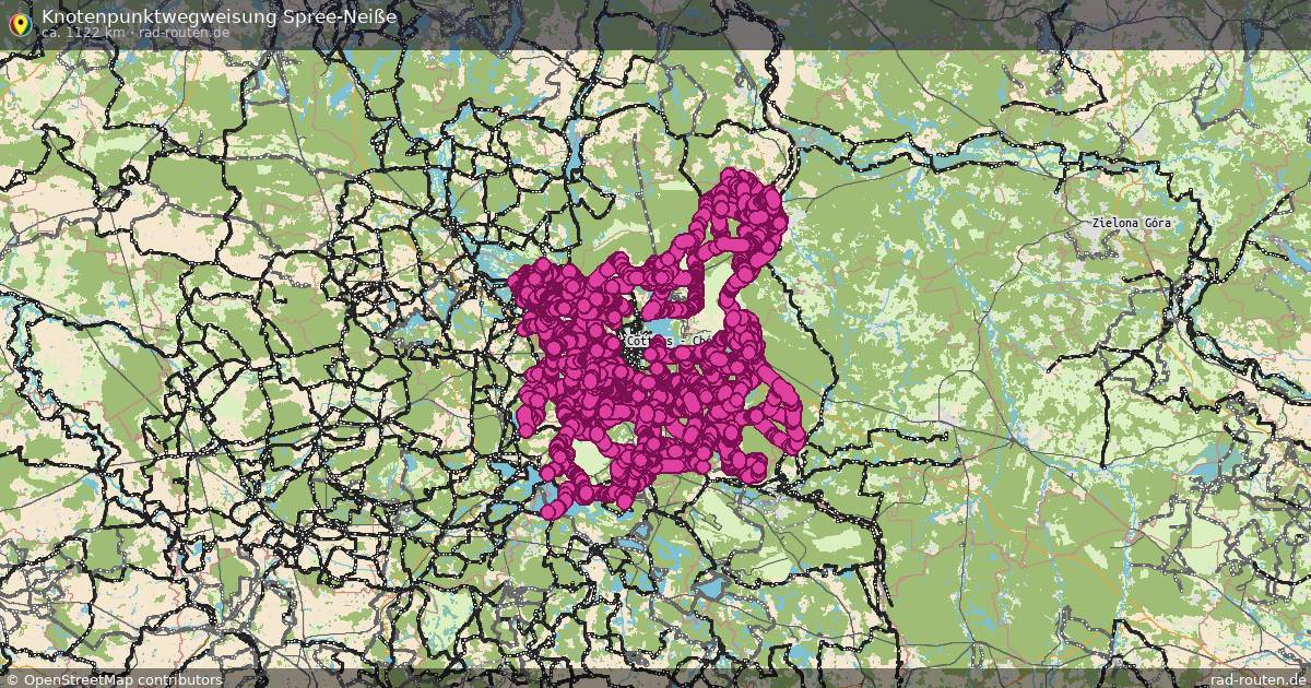 Knotenpunktwegweisung Spree-Neiße – Fernradroute auf Rad-Routen.de