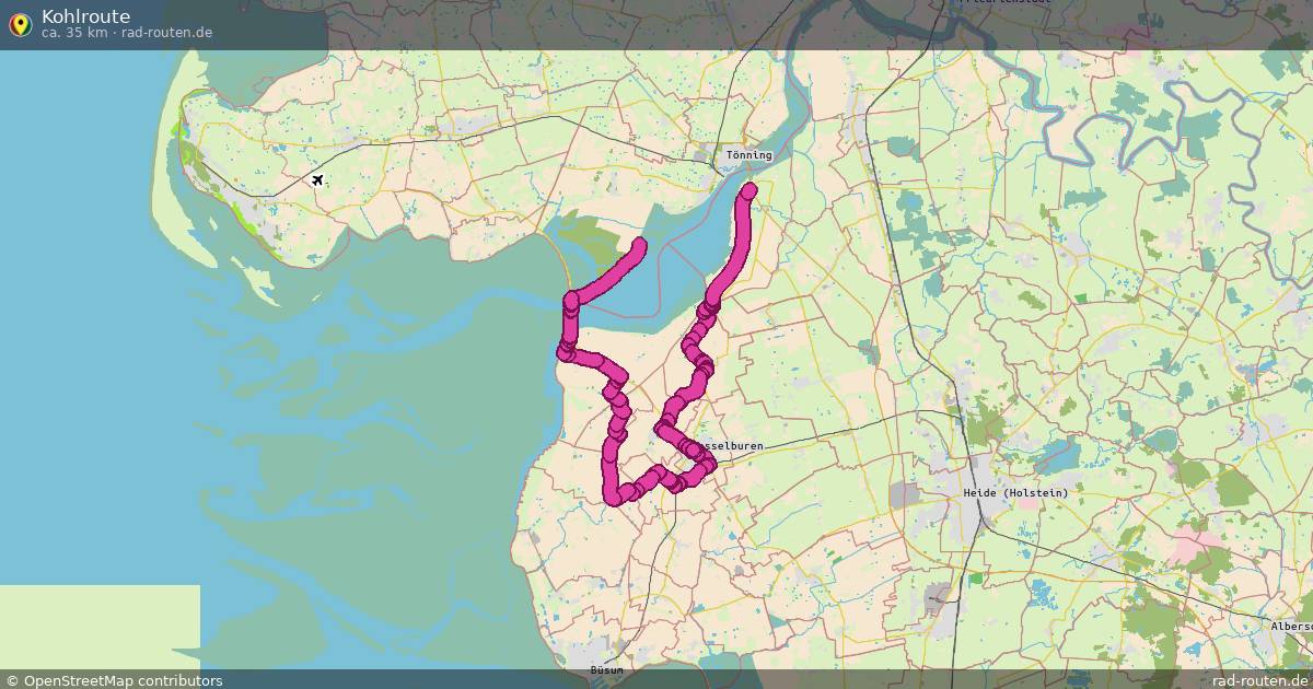 Kohlroute – Fernradroute auf Rad-Routen.de