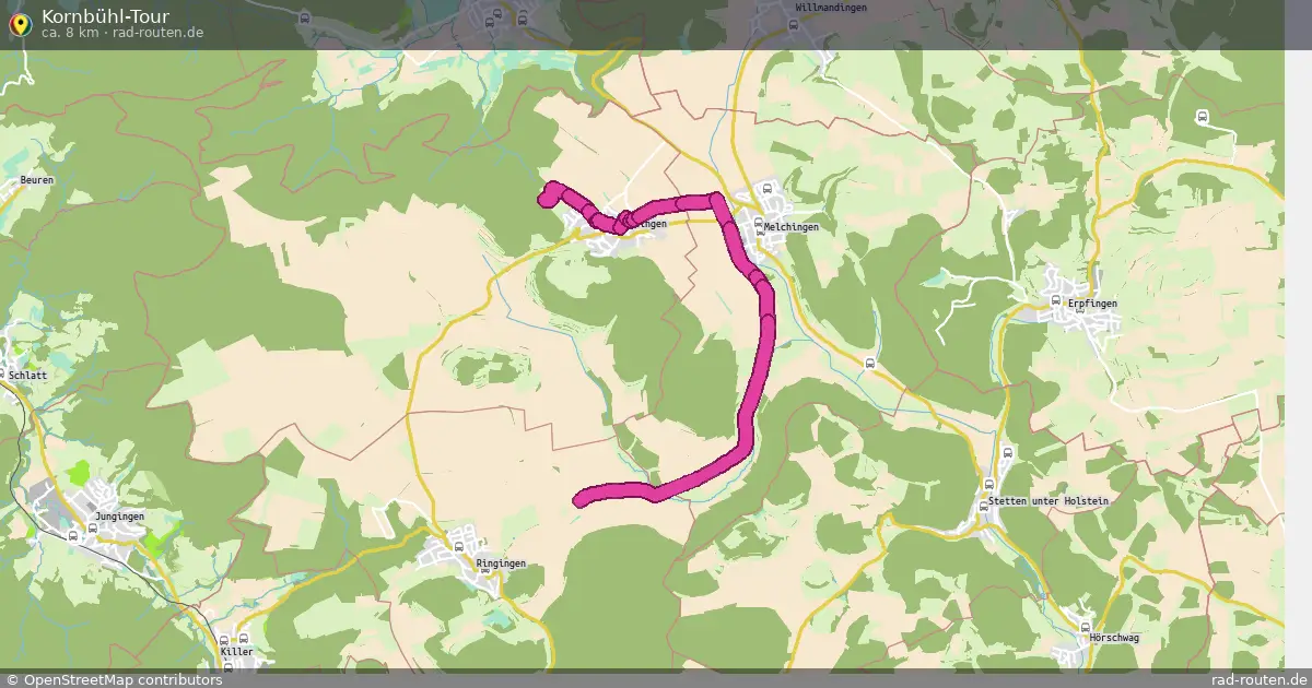 Kornbühl-Tour – Fernradroute auf Rad-Routen.de