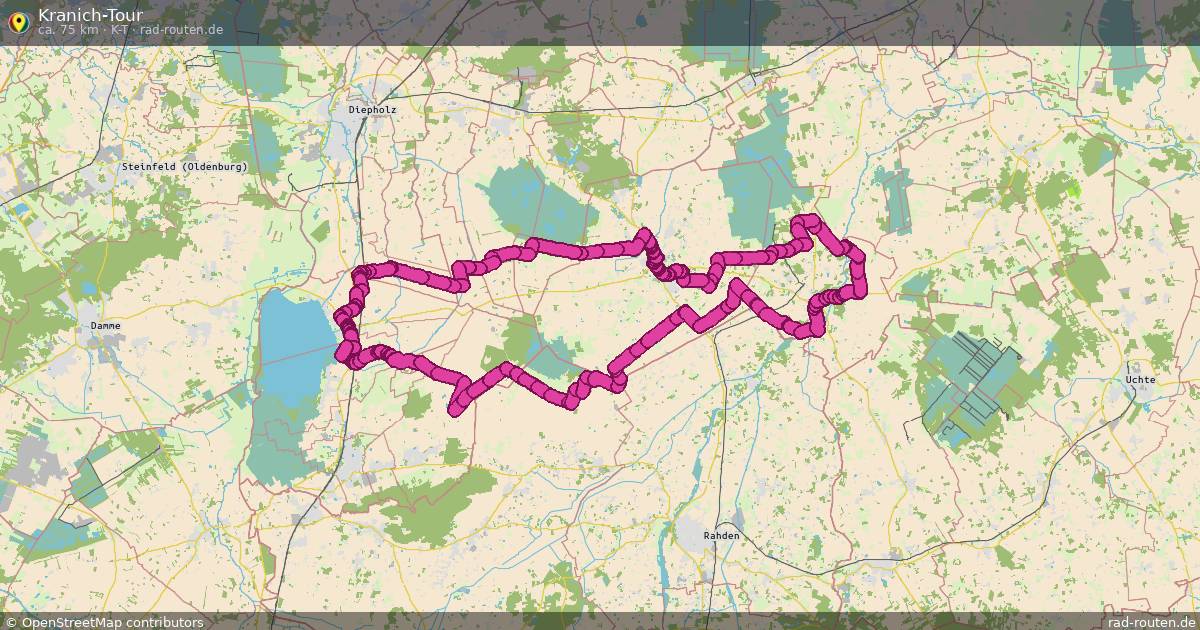 Kranich-Tour (K-T) – Fernradroute auf Rad-Routen.de