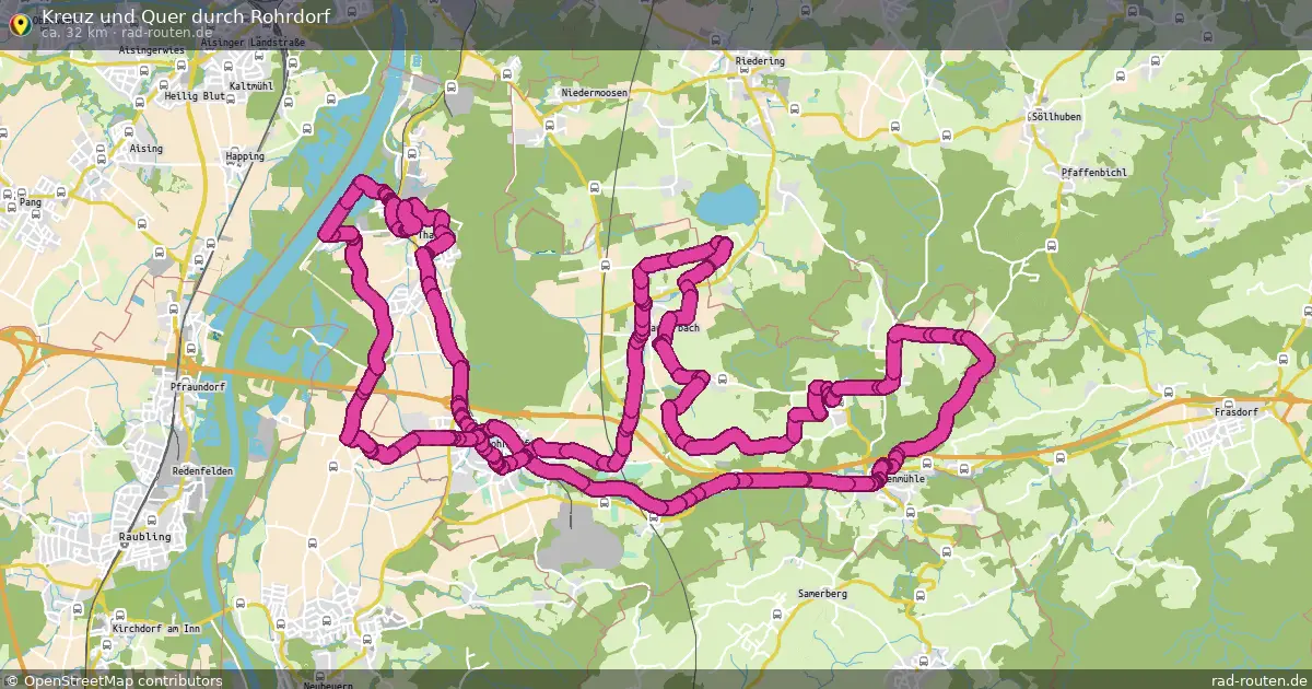Kreuz und Quer durch Rohrdorf – Fernradroute auf Rad-Routen.de