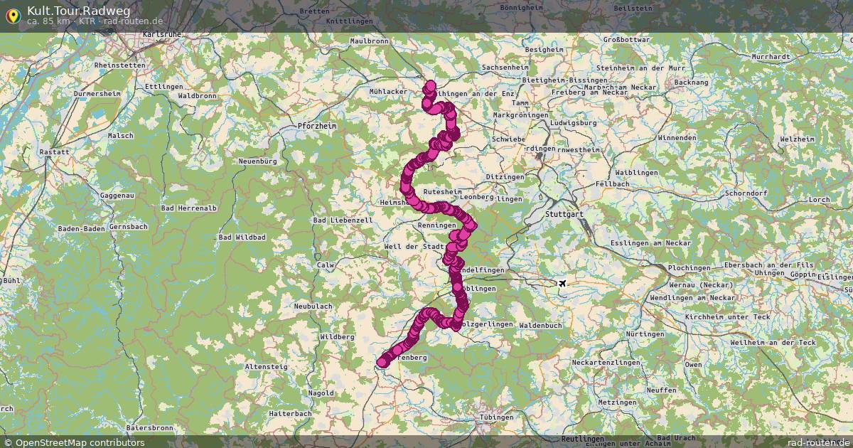 Kult.Tour.Radweg (KTR) – Fernradroute auf Rad-Routen.de