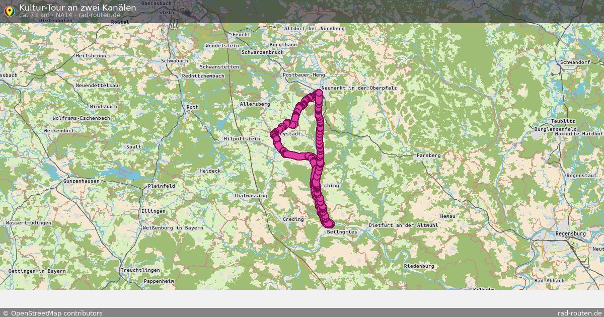 Kultur-Tour an zwei Kanälen (NA14) – Fernradroute auf Rad-Routen.de
