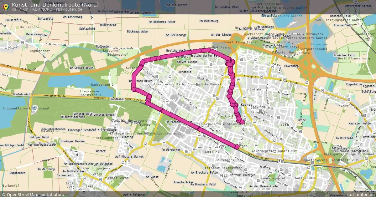 Kunst- und Denkmalroute (Nord) (KDR Nord) – Fernradroute auf Rad-Routen.de