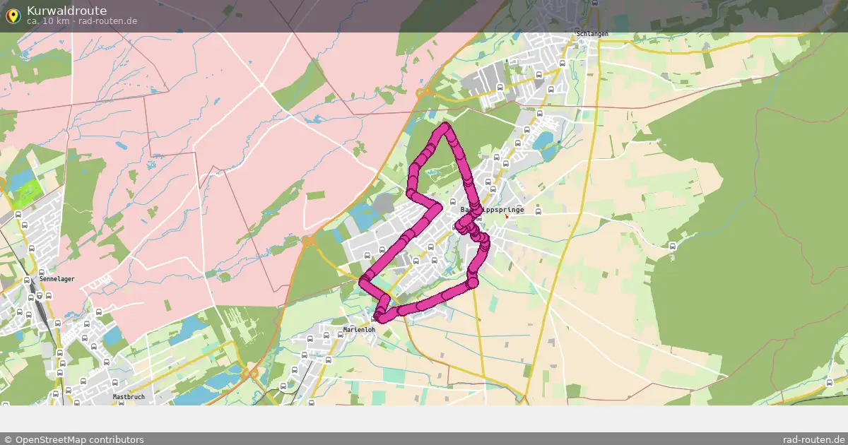 Kurwaldroute – Fernradroute auf Rad-Routen.de