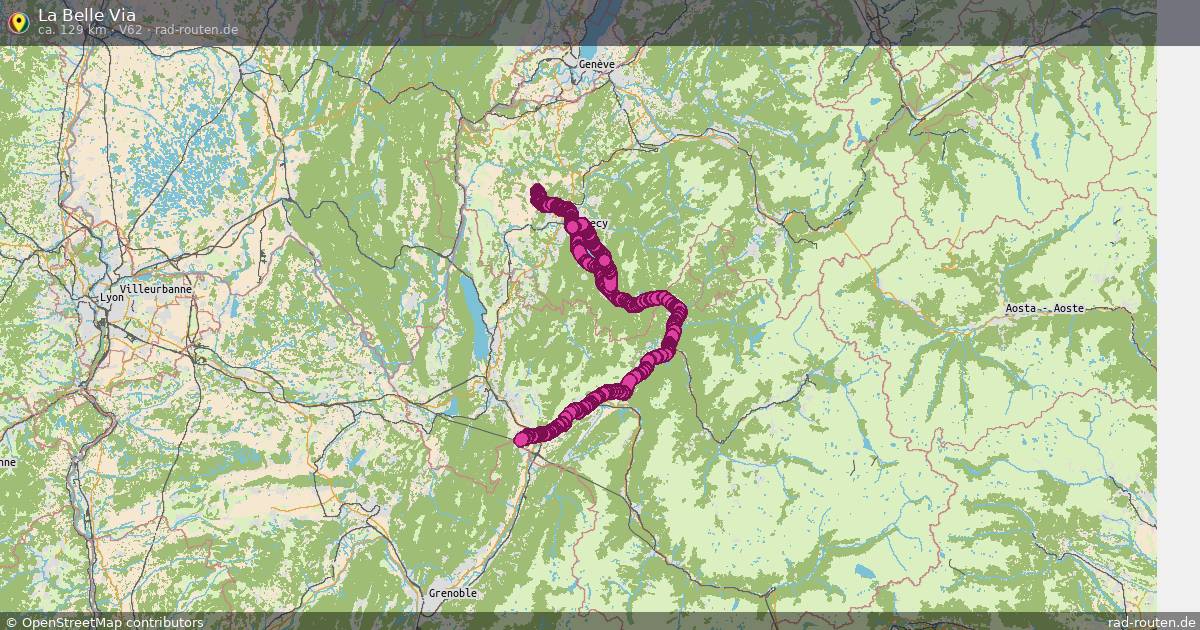 La Belle Via (V62) – Fernradroute auf Rad-Routen.de
