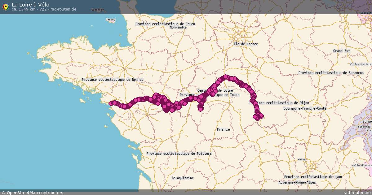 La Loire à Vélo (V22) – Fernradroute auf Rad-Routen.de