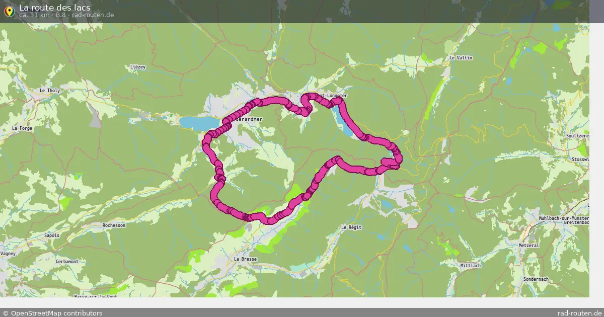 La route des lacs