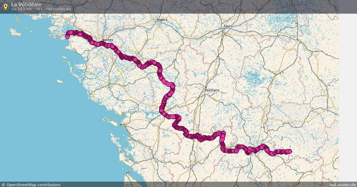 La Vélidéale (V93) – Fernradroute auf Rad-Routen.de