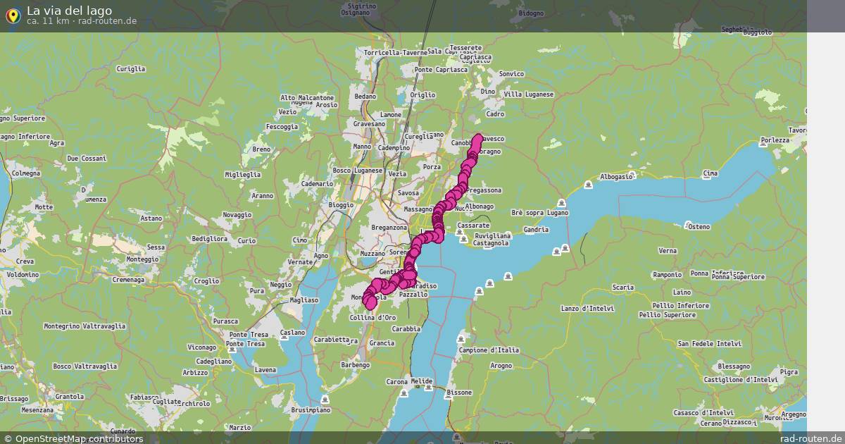 La via del lago – Fernradroute auf Rad-Routen.de