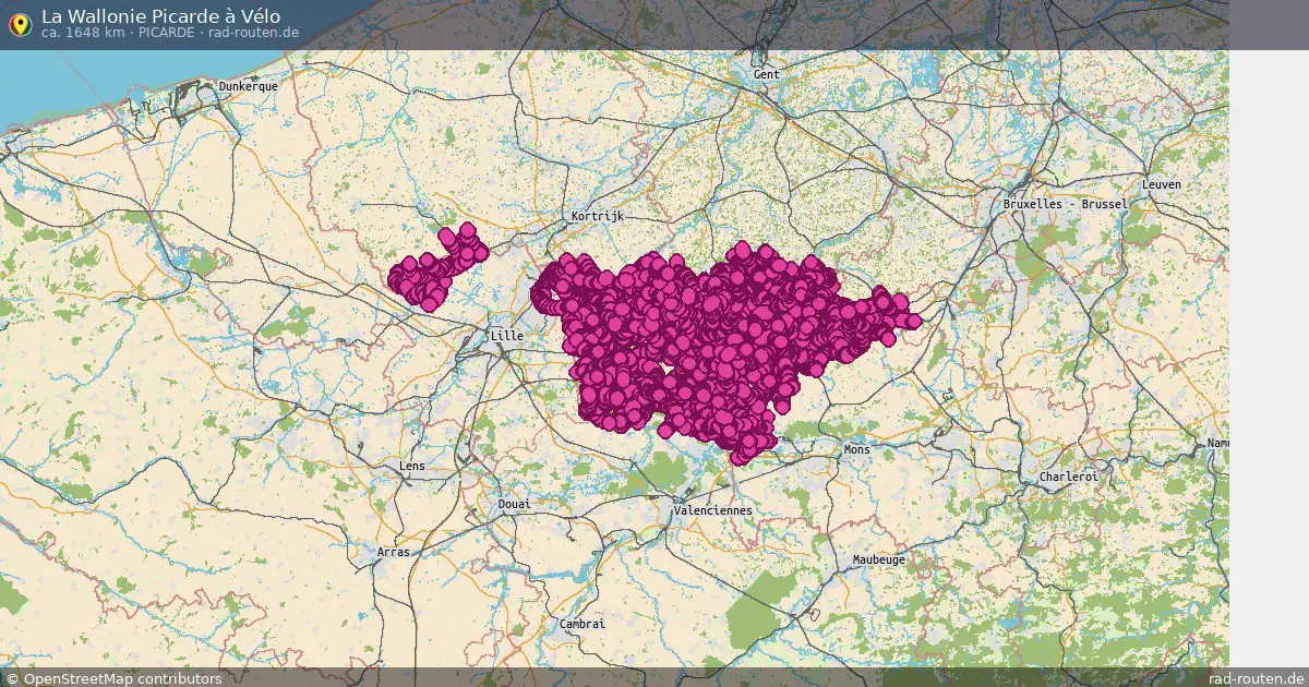 La Wallonie Picarde à Vélo (Picarde) – Fernradroute auf Rad-Routen.de