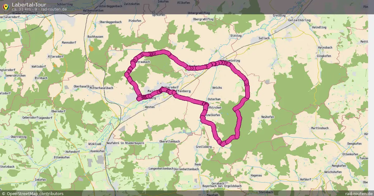 Labertal-Tour (9) – Fernradroute auf Rad-Routen.de