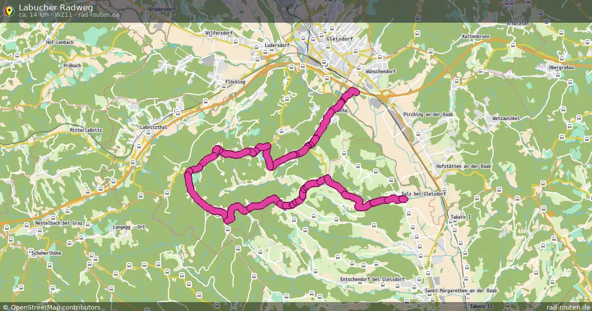 Labucher Radweg (WZ11) – Fernradroute auf Rad-Routen.de