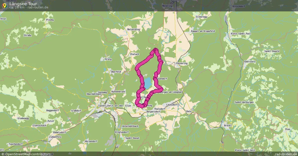 Längsee Tour – Fernradroute auf Rad-Routen.de