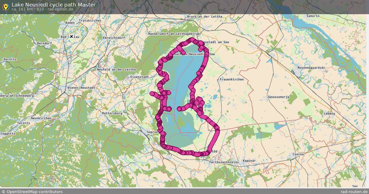 Lake Neusiedl cycle path Master (B10) – Fernradroute auf Rad-Routen.de