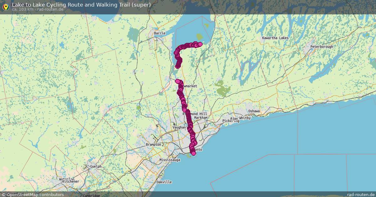 Lake to Lake Cycling Route and Walking Trail (super) – Fernradroute auf Rad-Routen.de