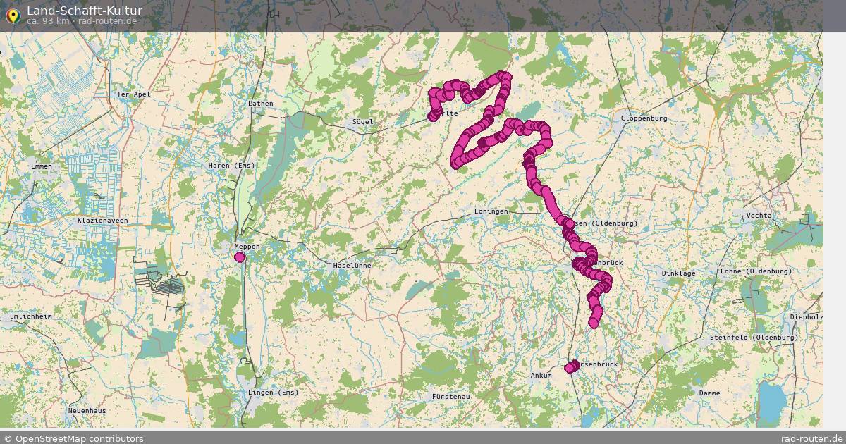 Land-Schafft-Kultur – Fernradroute auf Rad-Routen.de