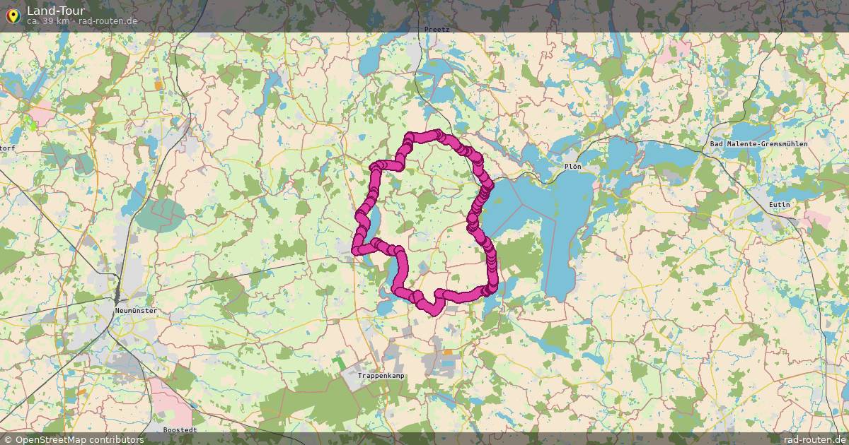 Land-Tour – Fernradroute auf Rad-Routen.de