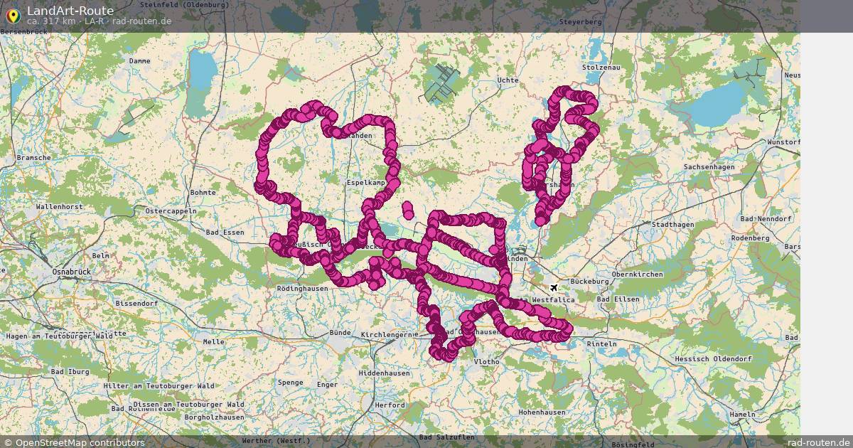 LandArt-Route (LA-R) – Fernradroute auf Rad-Routen.de
