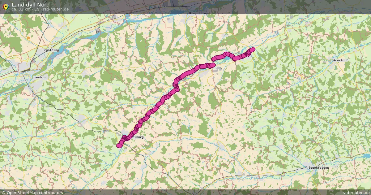 Landidyll Nord (LN) – Fernradroute auf Rad-Routen.de