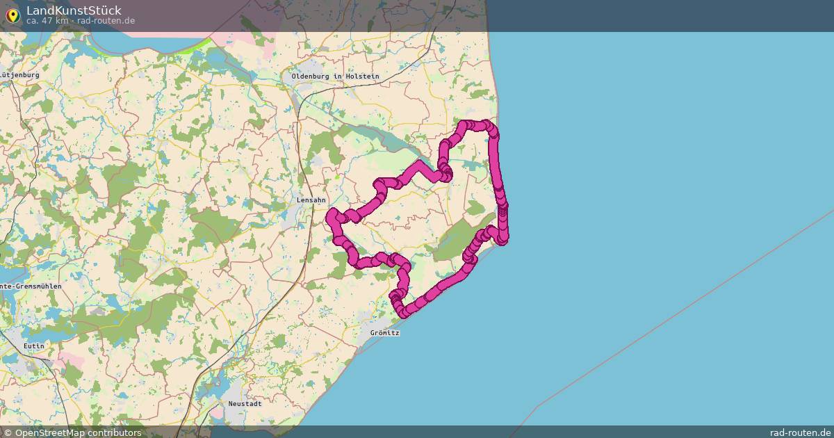 LandKunstStück – Fernradroute auf Rad-Routen.de