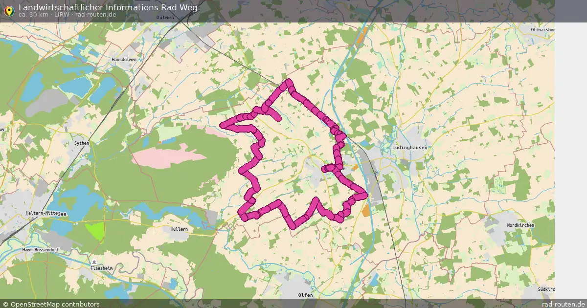 Landwirtschaftlicher Informations Rad Weg (LIRW) – Fernradroute auf Rad-Routen.de