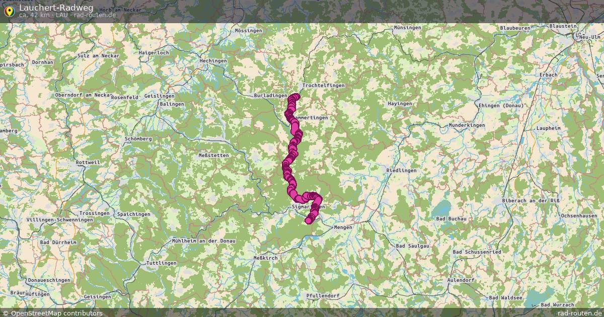 Lauchert-Radweg (Lau) – Fernradroute auf Rad-Routen.de